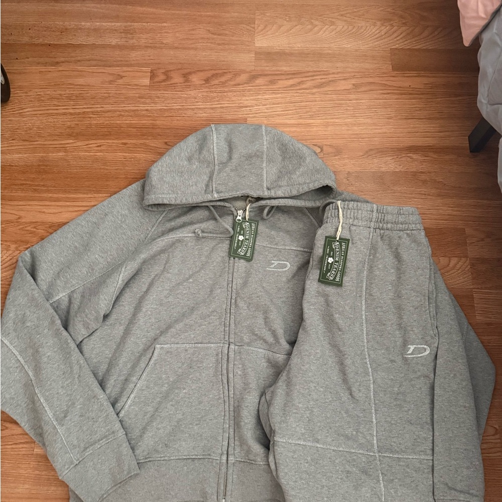 Gray Zip-Up Men's Sweater Denim Tears